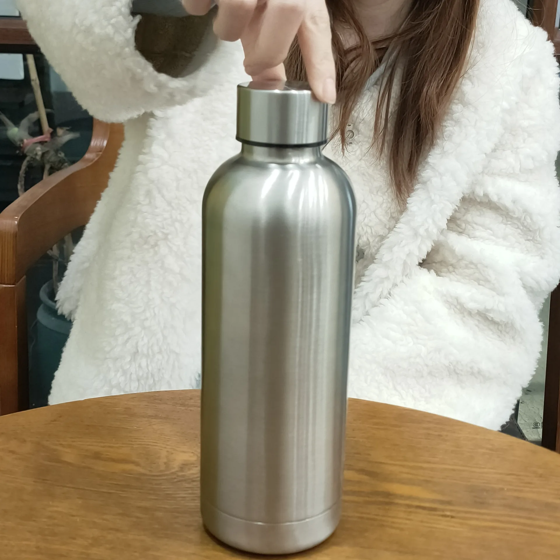 DT7504--750ml Double Wall 304 SS Rubber Paint Small Mouth Insulated Bottle