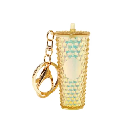 PJ028-Durian cup pendant with keychain