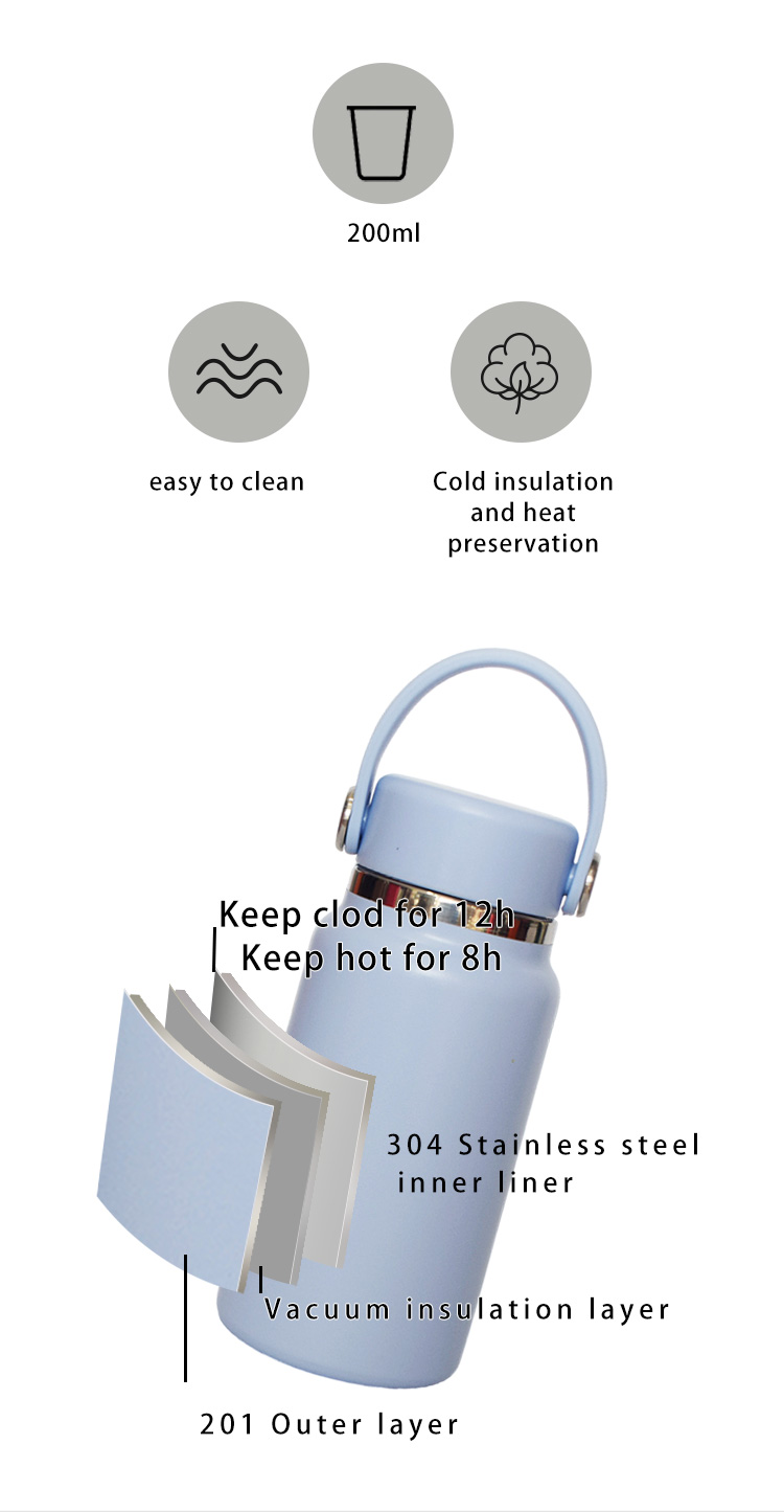 DT2002- Mini Stainless Steel Handheld Sports Water Bottle